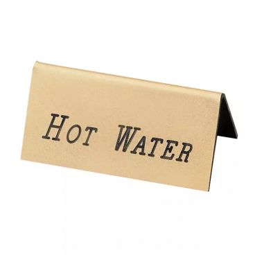Cal-Mil 228-3-011 Gold Hot Water Beverage Tent - 3" x 1" x 1 1/2"