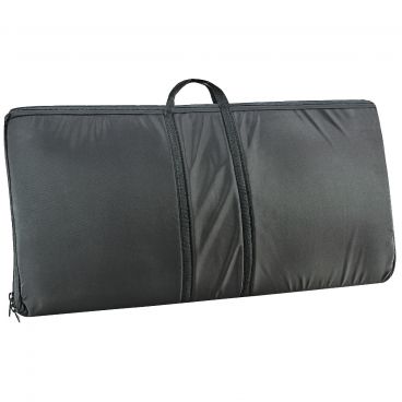 Cal-Mil 3615-6 Black 75" Wide Canvas Padded Single-Face Sneezeguard Carrying Bag