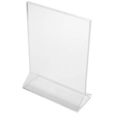Cal-Mil 580 Classic Upright Acrylic Tabletop Card Holder Display - 5" x 7"