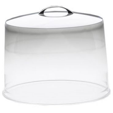 Cal-Mil P311 Clear 12" Diameter x 9" High Acrylic Round Flat-Top Cake / Pie Cover With Handle