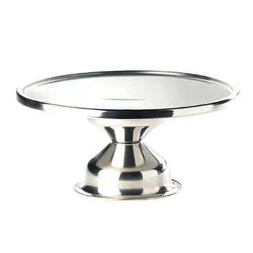 Cal-Mil 1308 Stainless Steel 12" Diameter x 7" High Cake Stand