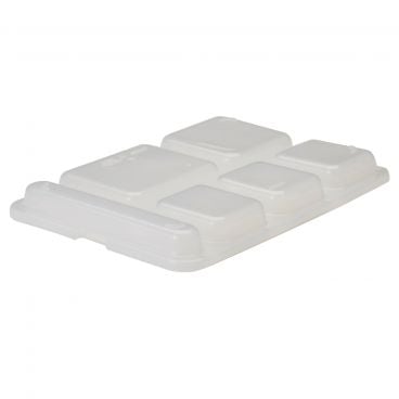 Cambro 10146DCPC190 Translucent 10 1/16 Inch x 14 1/16 Inch Rectangular Co-Polymer Lid For 6-Compartment Separator Compartment Tray