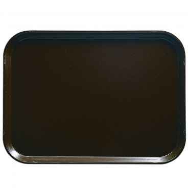 Cambro 1418116 Brazil Brown 14 Inch x 18 Inch Rectangular Fiberglass Camtray Cafeteria Serving Tray
