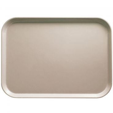 Cambro 1418199 Taupe 14 Inch x 18 Inch Rectangular Fiberglass Camtray Cafeteria Serving Tray