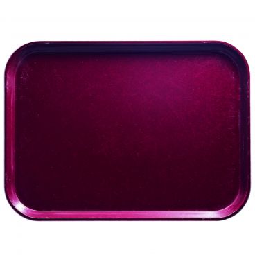 Cambro 1418522 Burgundy Wine 14 Inch x 18 Inch Rectangular Fiberglass Camtray Cafeteria Serving Tray