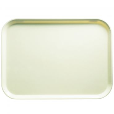Cambro 1418538 Cottage White 14 Inch x 18 Inch Rectangular Fiberglass Camtray Cafeteria Serving Tray