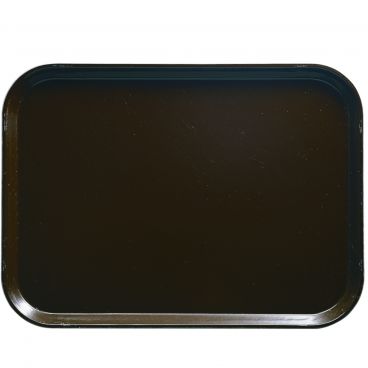 Cambro 1520116 Brazil Brown 15 Inch x 20 1/4 Inch Rectangular Fiberglass Camtray Cafeteria Serving Tray