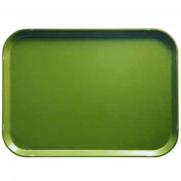 Cambro 1520428 Olive Green 15 Inch x 20 1/4 Inch Rectangular Fiberglass Camtray Cafeteria Serving Tray