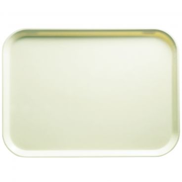Cambro 1520538 Cottage White 15 Inch x 20 1/4 Inch Rectangular Fiberglass Camtray Cafeteria Serving Tray