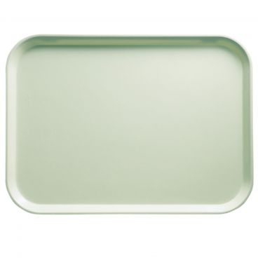 Cambro 2025429 Key Lime 20 3/4 Inch x 25 9/16 Inch Rectangular Low Profile Rim Fiberglass Camtray Cafeteria Serving Tray
