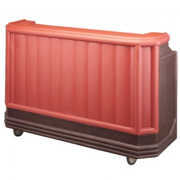 Cambro BAR730PM189 Two Tone Brown Mahogany Cambar 72-3/4 Inch Standard Style Complete Post Mix Portable Bar