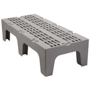 Cambro DRS480480 Speckled Gray S Series Slotted 48" x 12" x 21" Dunnage Rack