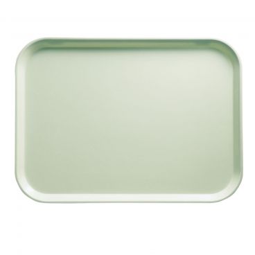 Cambro 1014429 Key Lime 10 5/8 Inch x 13 3/4 Inch Rectangular Fiberglass Camtray Cafeteria Serving Tray