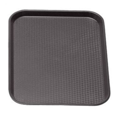 Cambro 1014FF167 Brown 10 7/16 Inch x 13 9/16 Inch Rectangular Textured Polypropylene Fast Food Tray