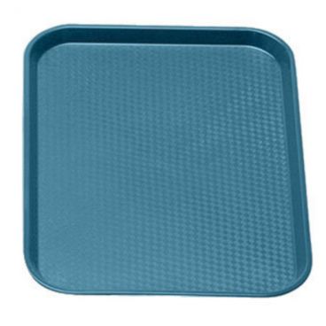 Cambro 1014FF414 Teal 10 7/16 Inch x 13 9/16 Inch Rectangular Textured Polypropylene Fast Food Tray
