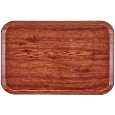 Cambro 1015304 Country Oak 10 1/8 Inch x 15 Inch Rectangular Fiberglass Camtray Tray Insert For 1520 Camtray