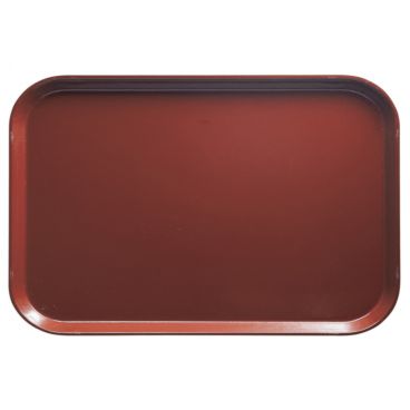 Cambro 1015501 Real Rust 10 1/8 Inch x 15 Inch Rectangular Fiberglass Camtray Tray Insert For 1520 Camtray