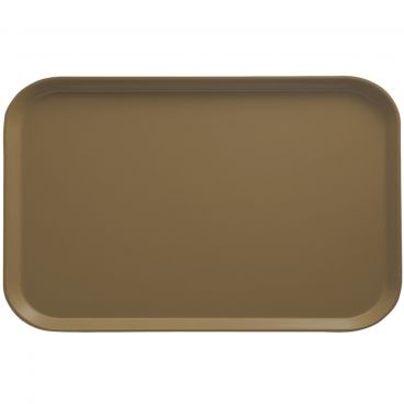 Cambro 1015513 Bayleaf Brown 10 1/8 Inch x 15 Inch Rectangular Fiberglass Camtray Tray Insert For 1520 Camtray