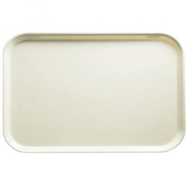 Cambro 1015538 Cottage White 10 1/8 Inch x 15 Inch Rectangular Fiberglass Camtray Tray Insert For 1520 Camtray