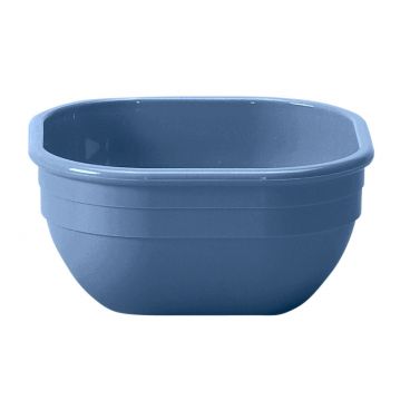 Cambro 10CW401 Slate Blue Camwear 9.4 Oz Small Square Polycarbonate Bowl