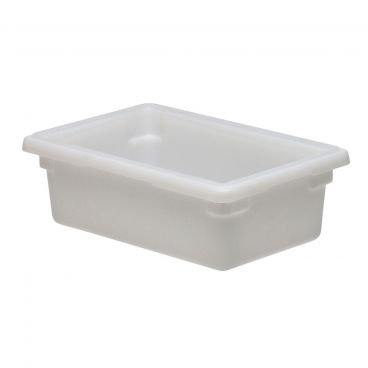 Cambro 12186P148 White Poly Half Size 3 Gallon Food Storage Box