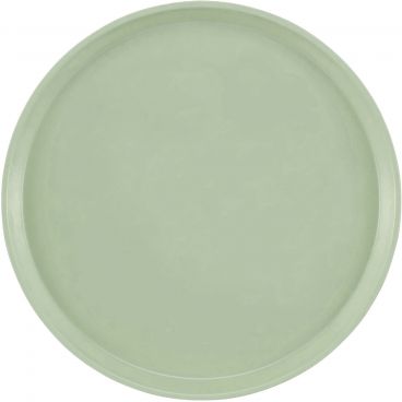 Cambro 1400429 Key Lime 14 Inch Round Fiberglass Camtray Serving Tray