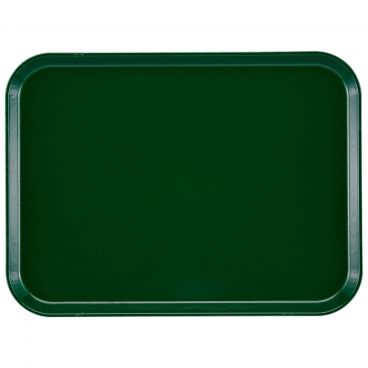 Cambro 1418119 Sherwood Green 14 Inch x 18 Inch Rectangular Fiberglass Camtray Cafeteria Serving Tray