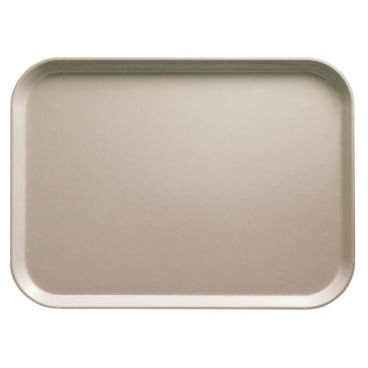 Cambro 1418D199 Taupe 14 Inch x 18 Inch Rectangular Fiberglass Healthcare Dietary Tray