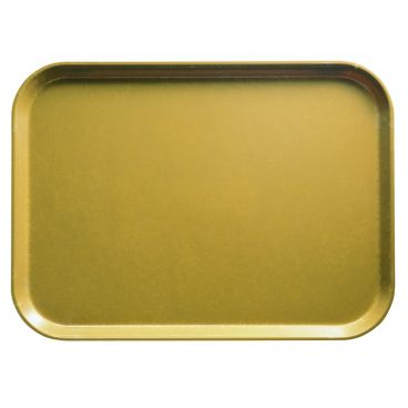 Cambro 1418D514 Earthen Gold 14 Inch x 18 Inch Rectangular Fiberglass Healthcare Dietary Tray