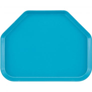 Cambro 1418TR105 Horizon Blue 14 Inch x 18 Inch Trapezoid Fiberglass Camtray Cafeteria Serving Tray