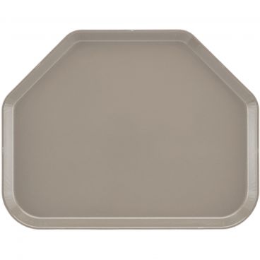 Cambro 1418TR199 Taupe 14 Inch x 18 Inch Trapezoid Fiberglass Camtray Cafeteria Serving Tray