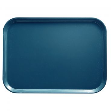 Cambro 1520D401 Slate Blue 15 Inch x 20 3/16 Inch Rectangular Fiberglass Healthcare Dietary Tray