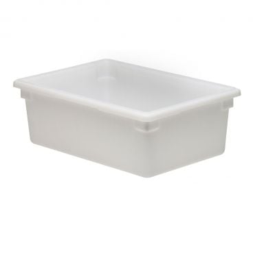 Cambro 182612P148 White Polyethylene Full Size 17 Gallon Rectangular Food Storage Box