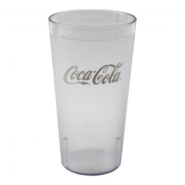 Cambro 20CC152 Clear Plastic 20 Oz Coca Cola Tumbler