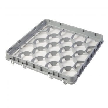 Cambro 20GE2151 Soft Gray Camrack 20 Compartment Full Size Half Drop Glass Rack Extender