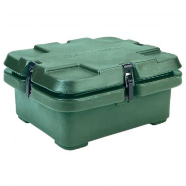 Cambro 240MPC519 Kentucky Green 16 1/2" Wide Camcarrier 240MPC Series Top-Loading 4" Deep Insulated Polyethylene Food Pan Carrier For Single 1/2-Size GN Food Pans