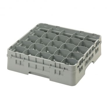 Cambro 25S418151 Soft Gray 25 Compartment 3-1/2" Full Size Camrack Glass Rack