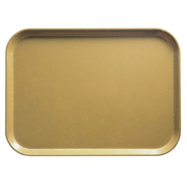 Cambro 3046514 Earthen Gold 11-13/16 Inch x 18-1/8 Inch (30 cm x 46 cm) Rectangular Fiberglass Metric Camtray