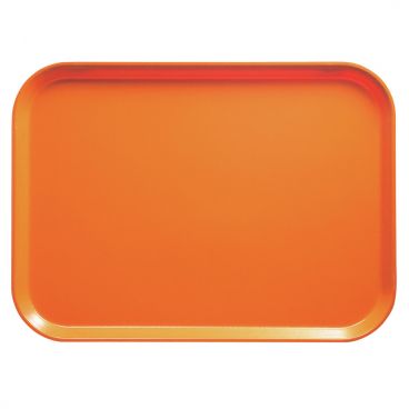 Cambro 3753222 Orange Pizzazz 14-9/16 Inch x 20-7/8 Inch (37 cm x 53 cm) Rectangular Fiberglass Metric Camtray
