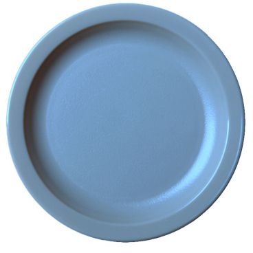 Cambro 55CWNR401 Slate Blue Camwear 5-1/2 Inch Narrow Rim Polycarbonate Plate