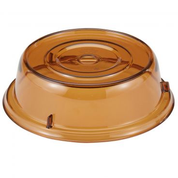 Cambro 806CW153 Amber 8-7/16 Inch Polycarbonate Camwear Camcover Plate Cover