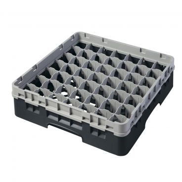Cambro 9S318110 Black 9 Compartment 3-5/8" Full Size Camrack Glass Rack