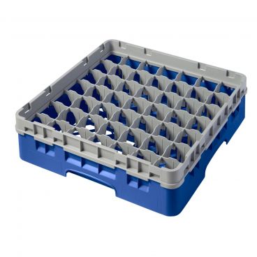 Cambro 9S318168 Blue 9 Compartment 3-5/8" Full Size Camrack Glass Rack
