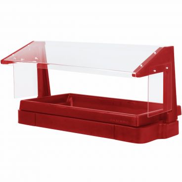 Cambro BBR480158 Hot Red 48 Inch Table Top Food Bar w/ Sneeze Guard