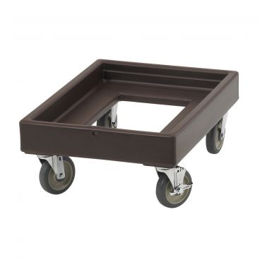Cambro CD100131 19-5/8" Dark Brown Camdolly For Cambro Camcarriers And Camtainers With 5" Casters