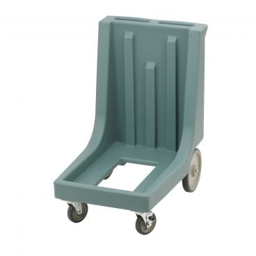 Cambro CD100HB401 Slate Blue Camtainer / Camcarrier Camdolly with Handle and Rear Big Wheels