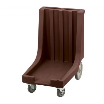 Cambro CD1826HB131 Dark Brown Camdolly for 18" x 26" Pans with Handle and Rear Big Wheels