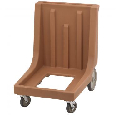 Cambro CD1826MTCHB157 Coffee Beige Catering Equipment Camdolly with Handle and Rear Big Wheels