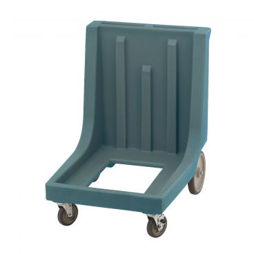 Cambro CD1826MTCHB401 Slate Blue Catering Equipment Camdolly with Handle and Rear Big Wheels