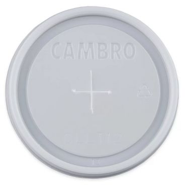 Cambro CLLT12190 Translucent Disposable Lids for Laguna LT12 Tumbler